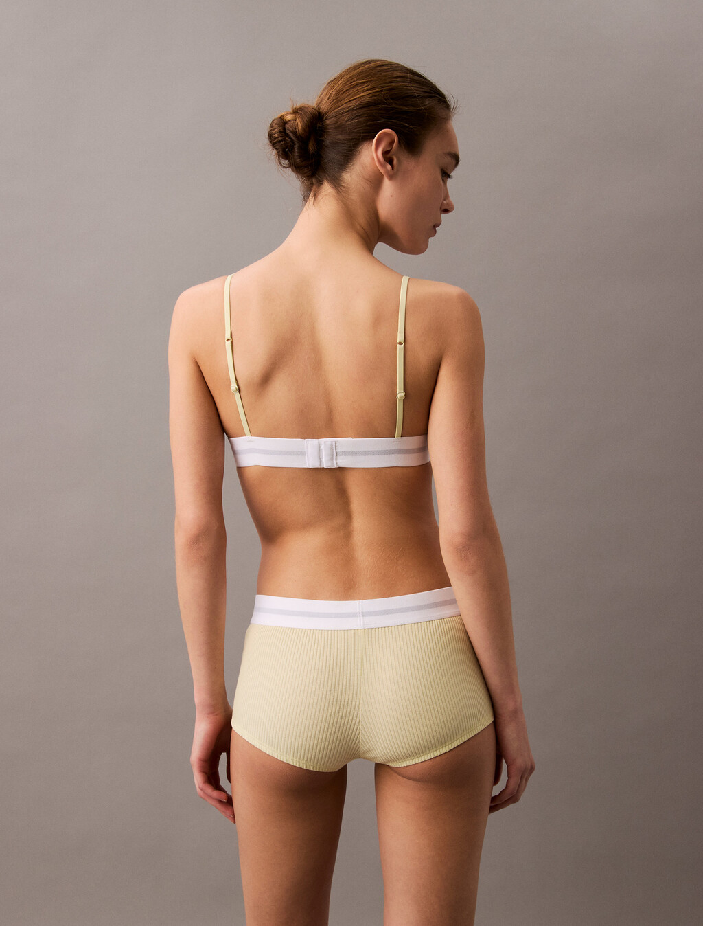 Cotton Modal Stretch Rib Lightly Lined Triangle Bra, Garden Glade, hi-res