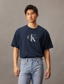 Monogram 標誌 T 恤, Dark Sapphire, hi-res