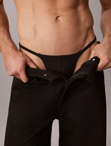 String Thong - Sculpt Lace, Black, hi-res
