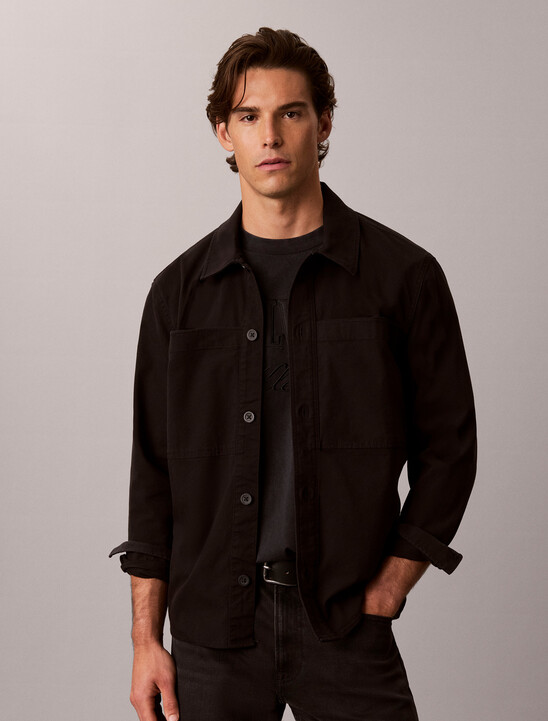 Washed Matty Canvas Easy Overshirt