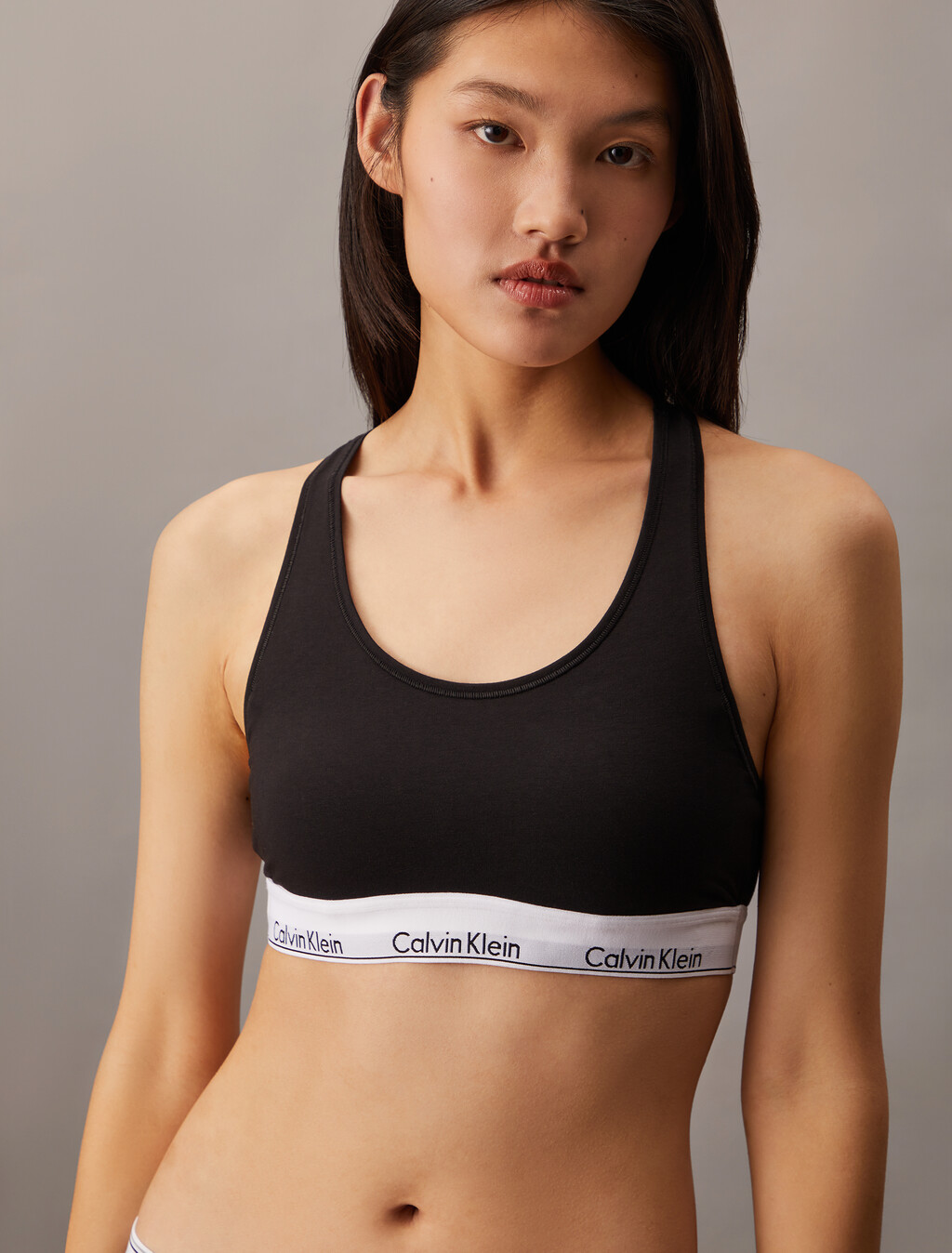 Icon Cotton Lightly Lined Bralette, BLACK, hi-res