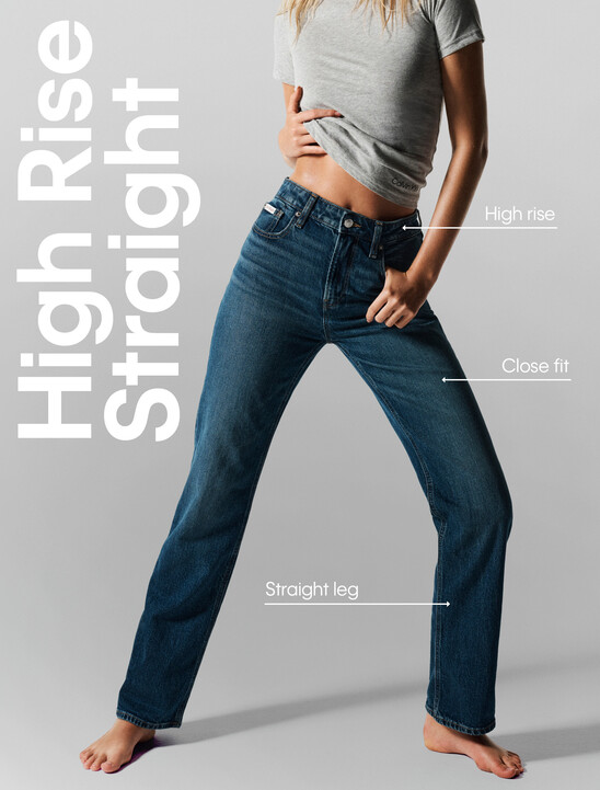 37.5 High Rise Straight Jeans