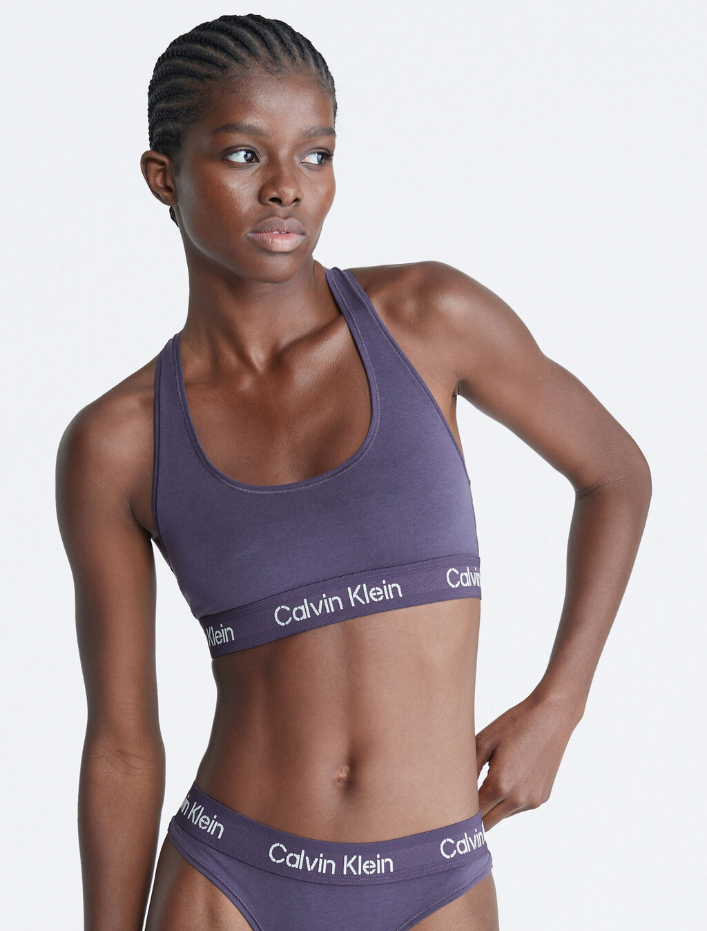 Icon Cotton Bralette, Nightshade, hi-res