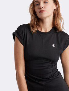 Cooling UV Protectable T-Shirt Dress, Ck Black, hi-res