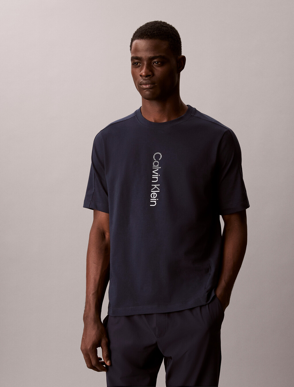 Performance Cotton Blend Gym T-shirt, Shoreline, hi-res