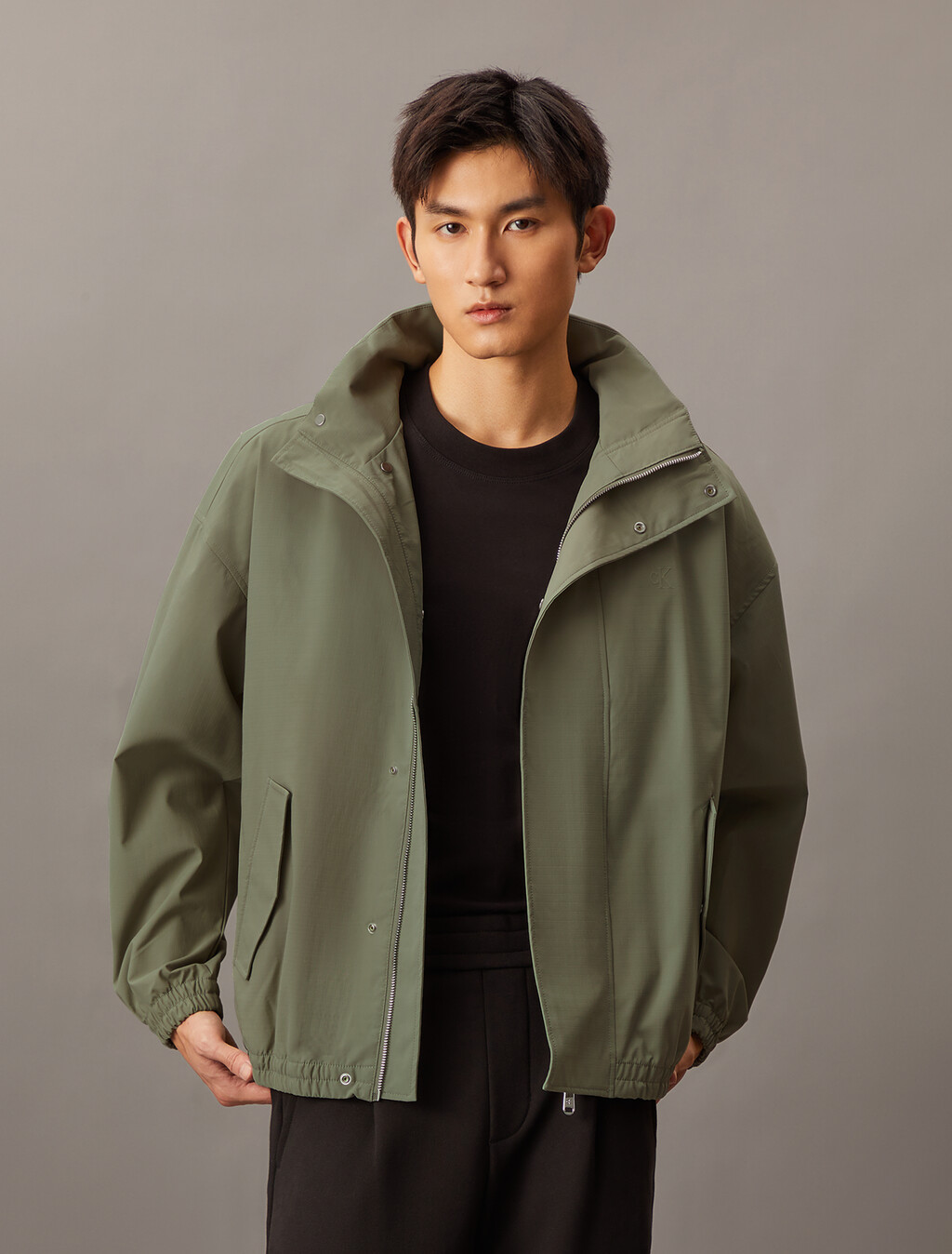 Packable Hooded Technical Jacket, Nordic Dust, hi-res