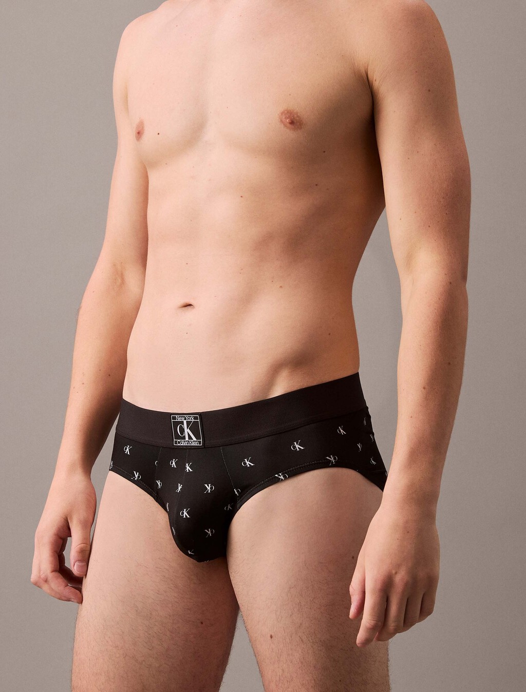 CK Established 低腰三角內褲, DIAMOND LOGO_BLACK, hi-res
