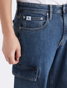 90s Loose Cargo Jeans, 051 MID BLUE, hi-res