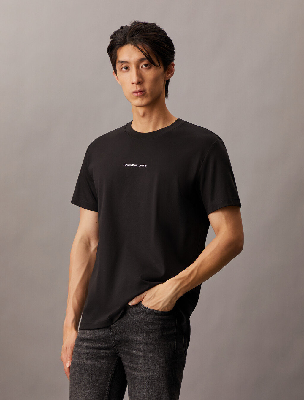 Graphic Logo Regular Tee, Ck Black, hi-res