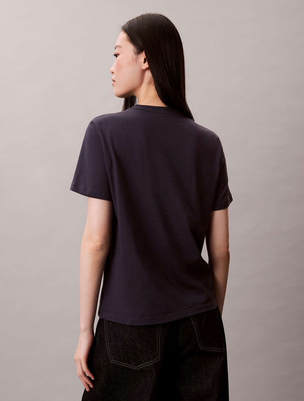 Glossy Metallic Logo T-shirt, Inkwell, hi-res