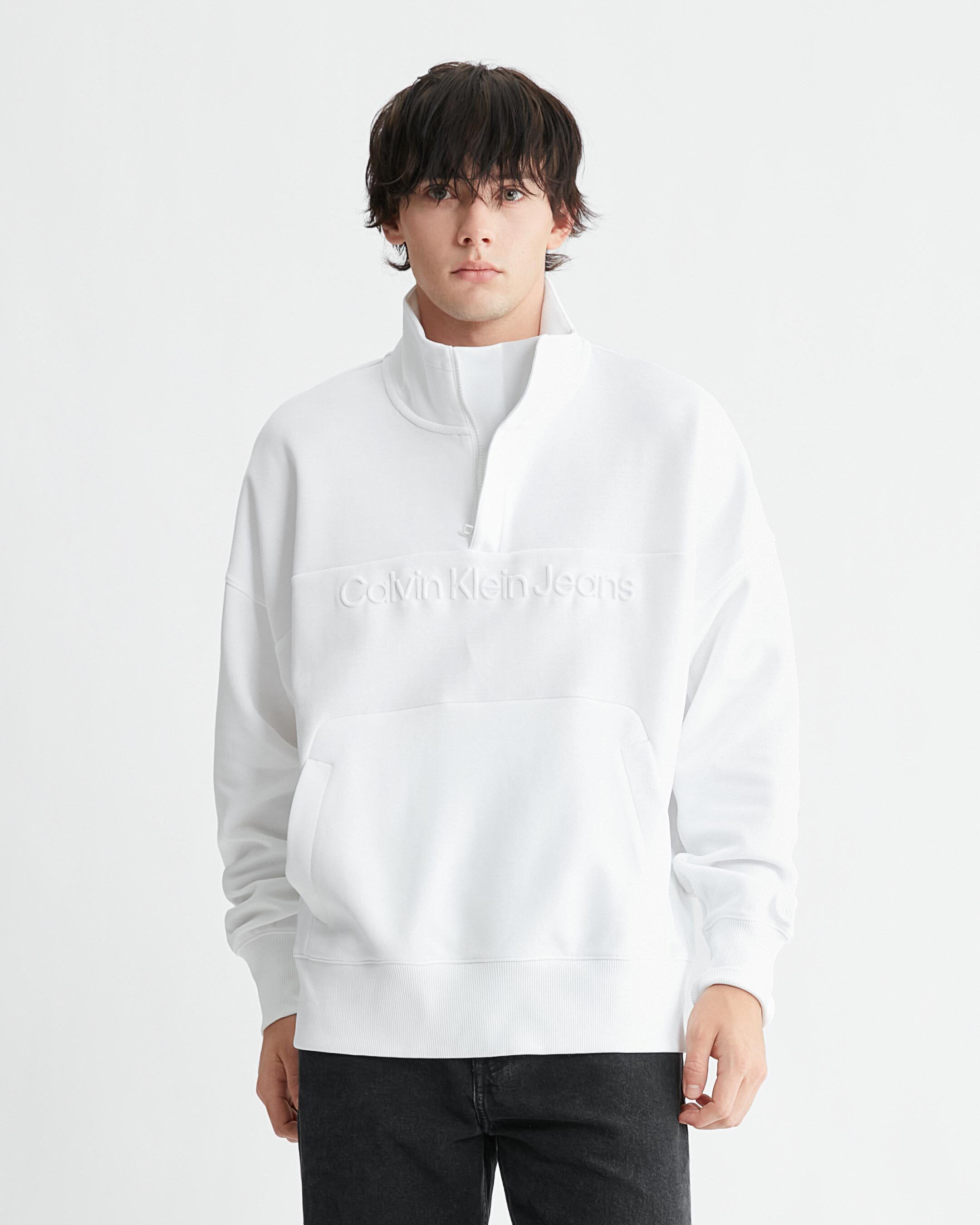 Institutional Oversized Half Zip Sweatshirt