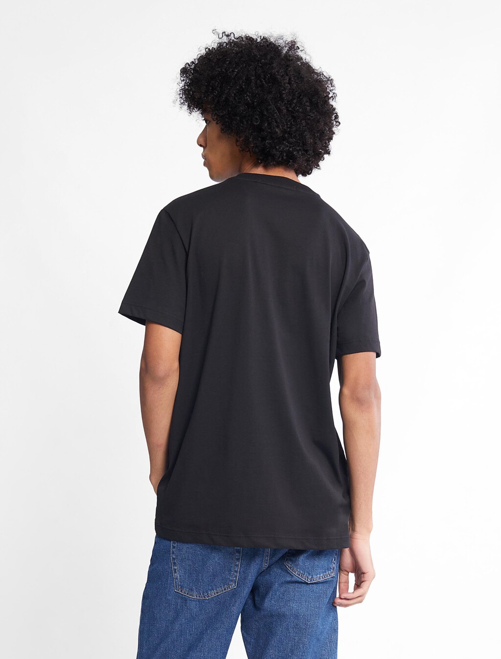 Badge Logo Crew Neck Tee, Ck Black, hi-res