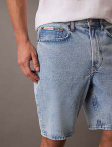Light Indigo Standard Denim Short, CK LT INDIGO, hi-res