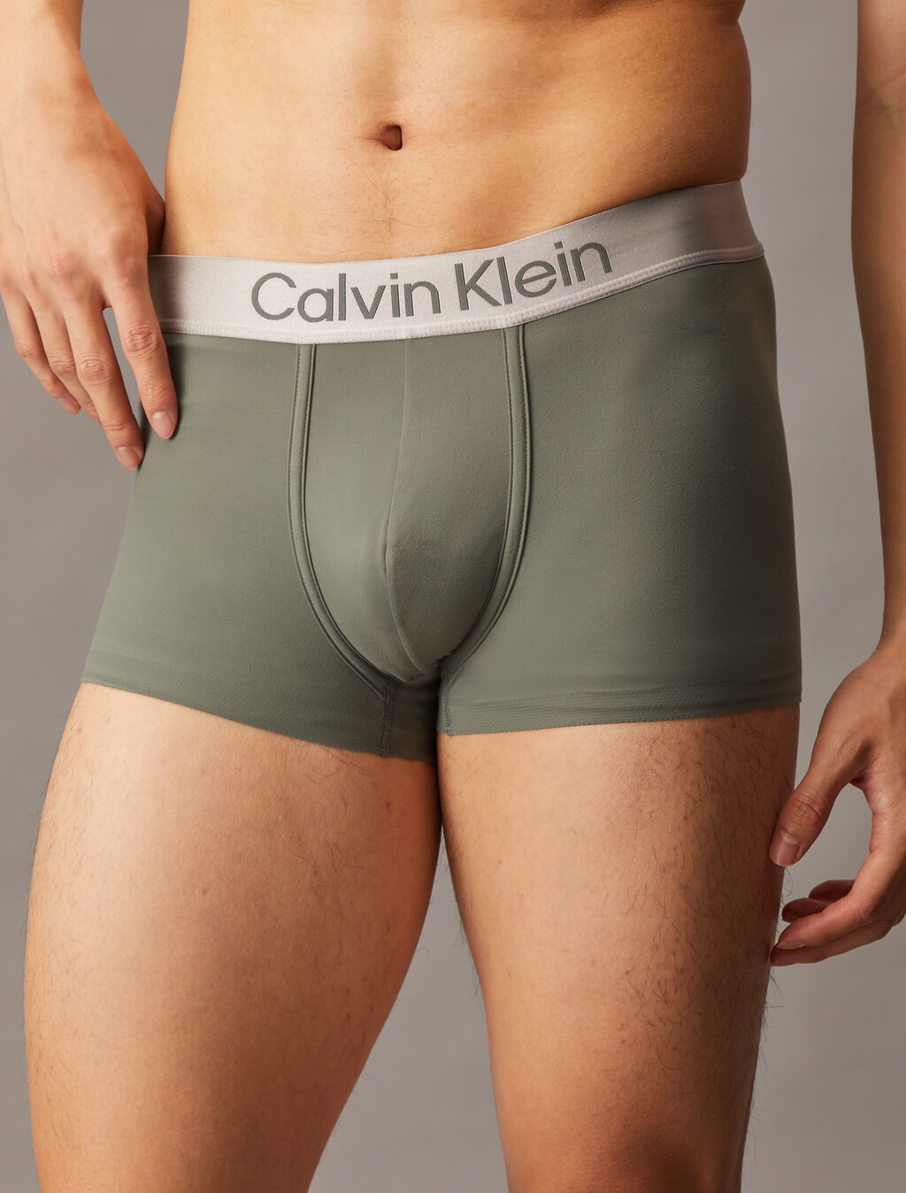 Brushed Microfiber Stretch Low Rise Trunk, Platinum Rust, hi-res