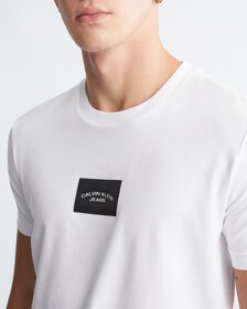 Modern Workwear 方格標誌 T 恤, Bright White, hi-res