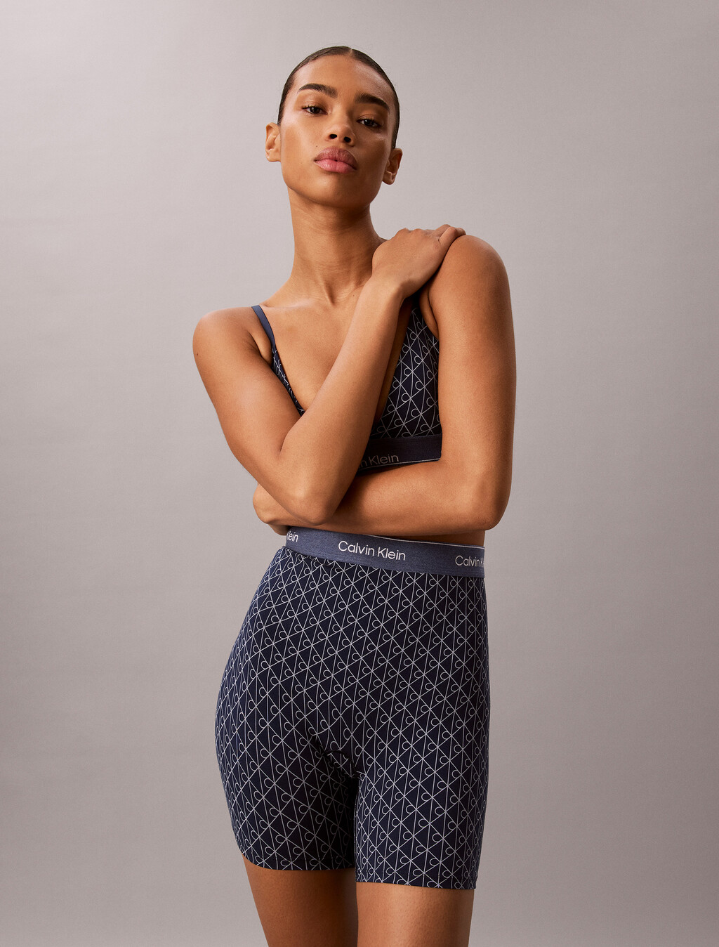 Icon Cotton Modal Shapewear Shorts, 21704 Denim Emblem Pageant Blue, hi-res