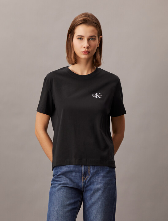 Core Essentials Monogram 刺繡 T 恤
