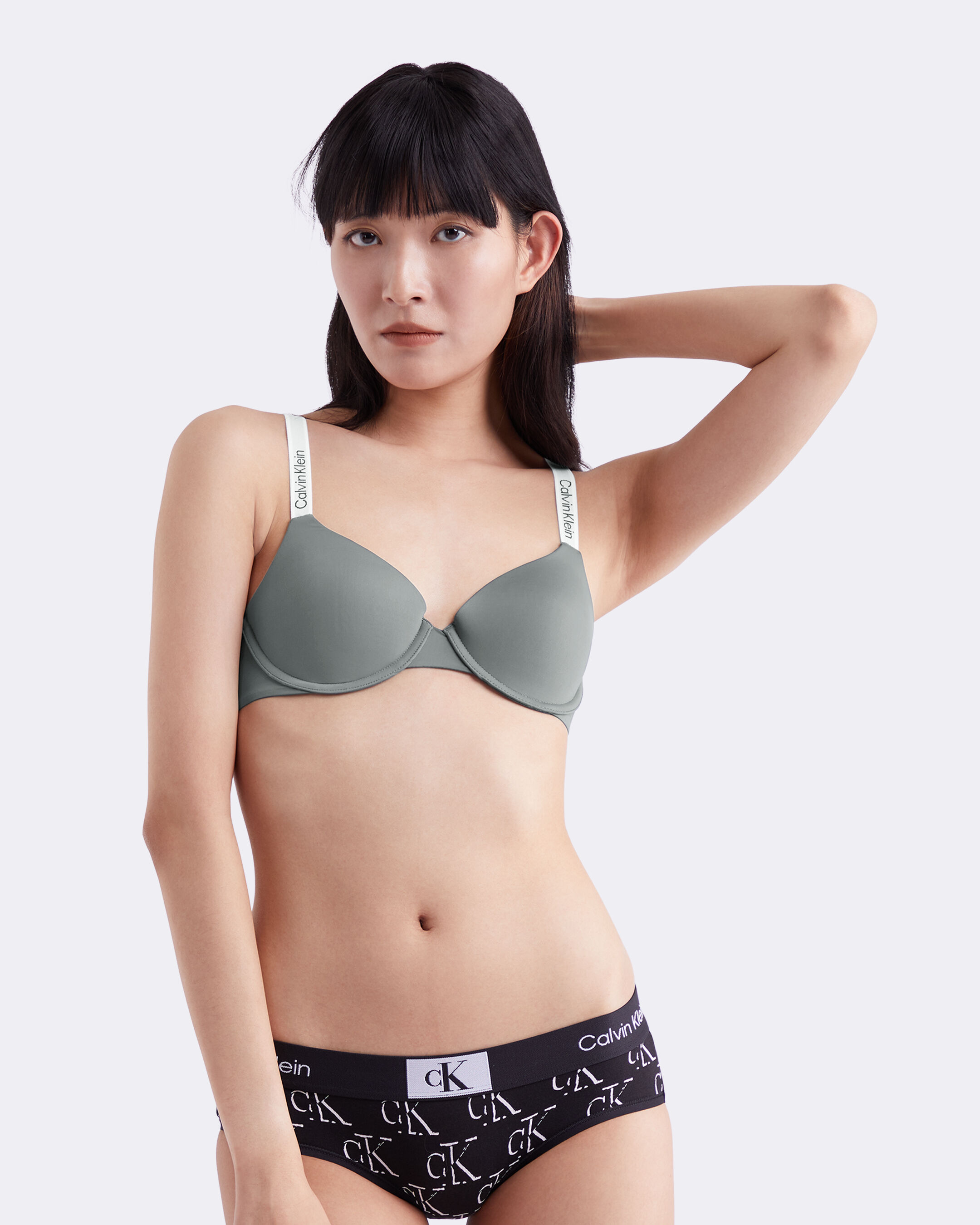 Perfect Coverage Lightly Lined Bra green Calvin Klein Taiwan