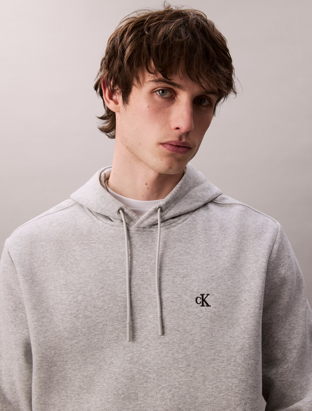 Archive Logo Fleece Hoodie, Heroic Grey Heather, hi-res