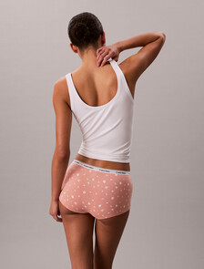 Modern Logo 低腰三角內褲, Falling Floral Coral Almond, hi-res