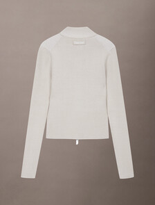 立體針織拉鍊開襟外套, Island Fossil, hi-res