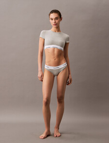 Icon Cotton 無鋼圈 T 恤胸罩, Grey Heather, hi-res