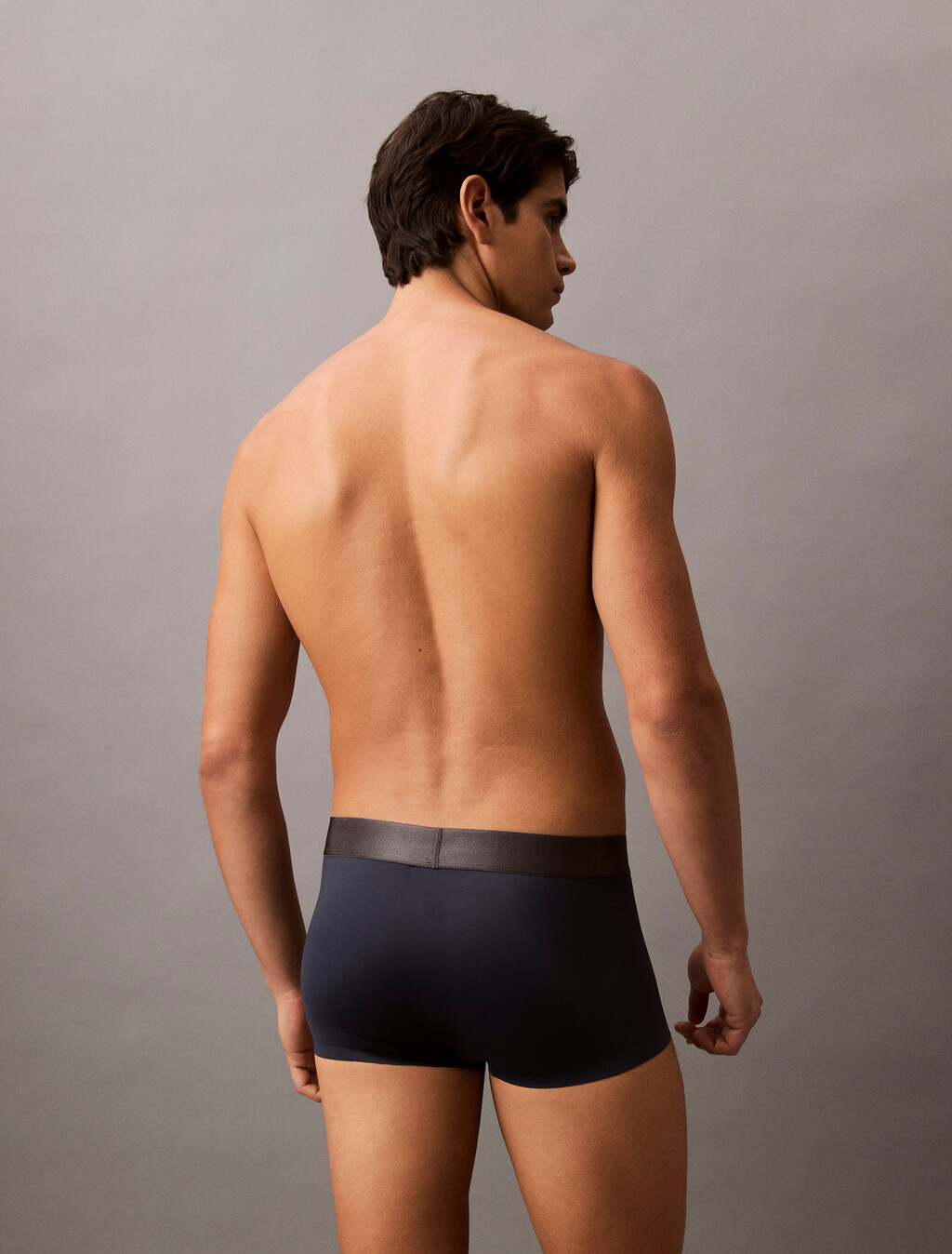 Brushed Microfiber Stretch Low Rise Trunk, Blue Nights, hi-res
