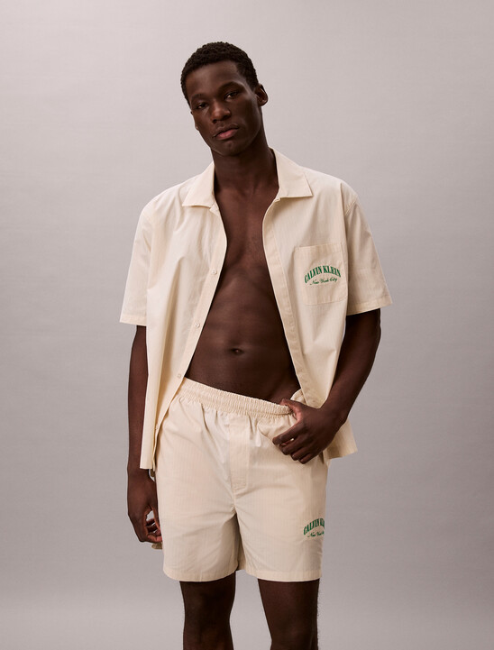 Cotton Crest Logo Pyjama Top