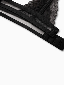 Lace Triangle Bra, BLACK, hi-res