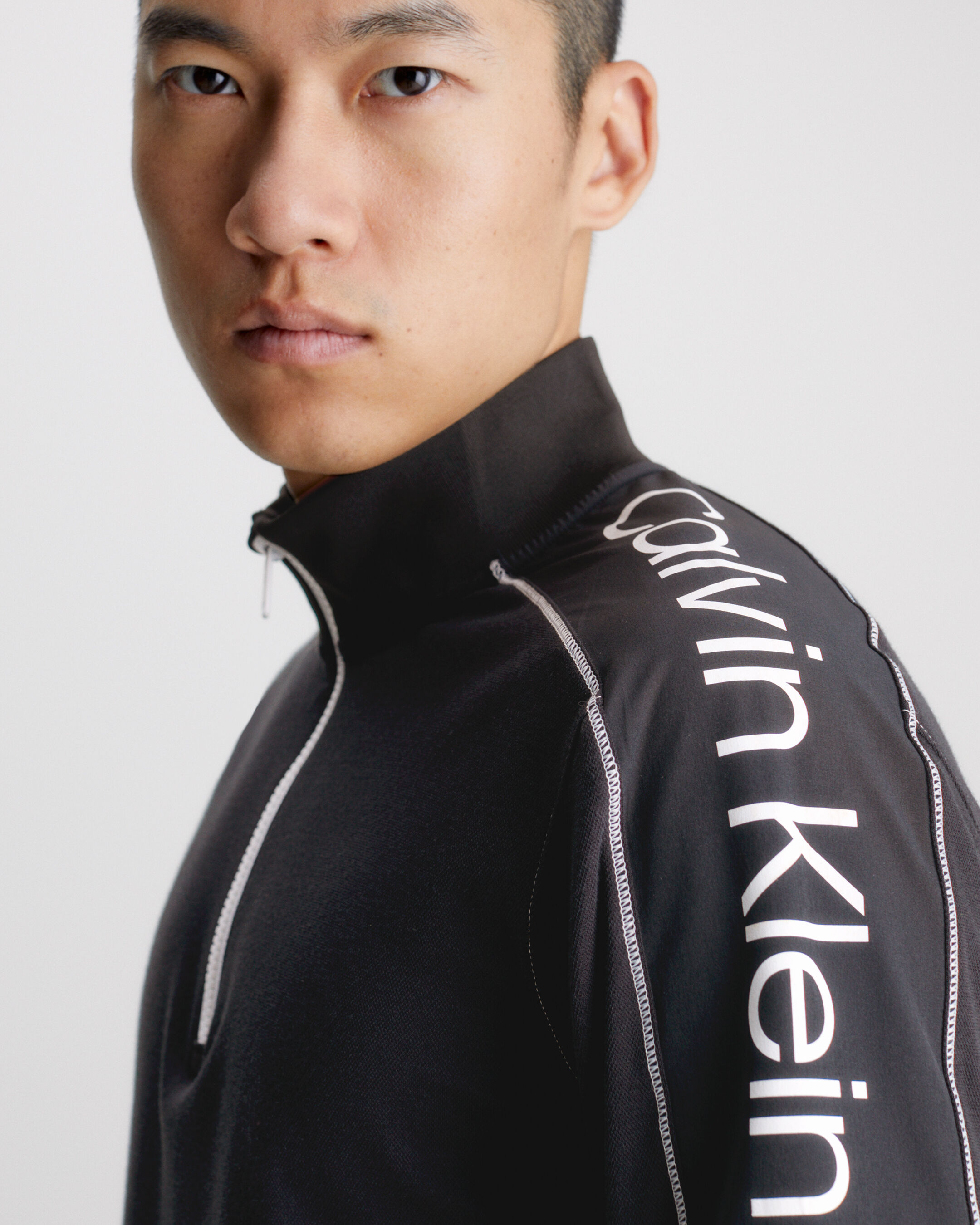Quarter Zip Tracksuit Top black Calvin Klein Taiwan
