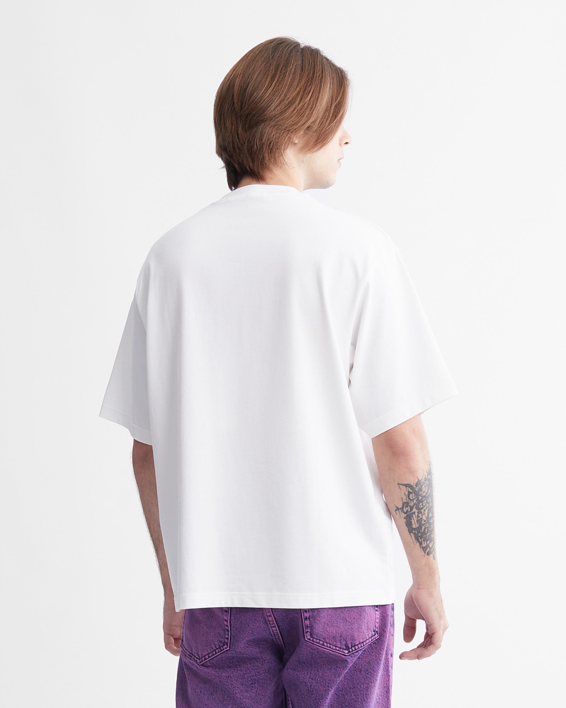 3D Future Fade Logo Organic Cotton Tee | white | Calvin