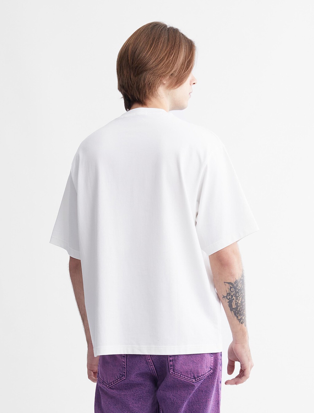 3D Future Fade Logo Organic Cotton Tee, Bright White, hi-res
