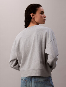 Kate Moss 毛圈布圖案寬版運動衫, Heroic Grey Heather, hi-res