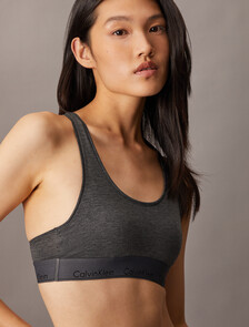 Icon Cotton Lightly Lined Bralette, CHARCOAL GREY HEATHER W/ ASHFORD GREY WSB/BLACK LO, hi-res