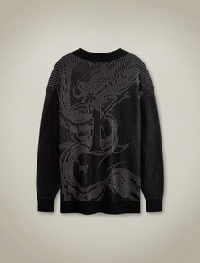 龍年 Monogram 開襟外套, Ck Black, hi-res