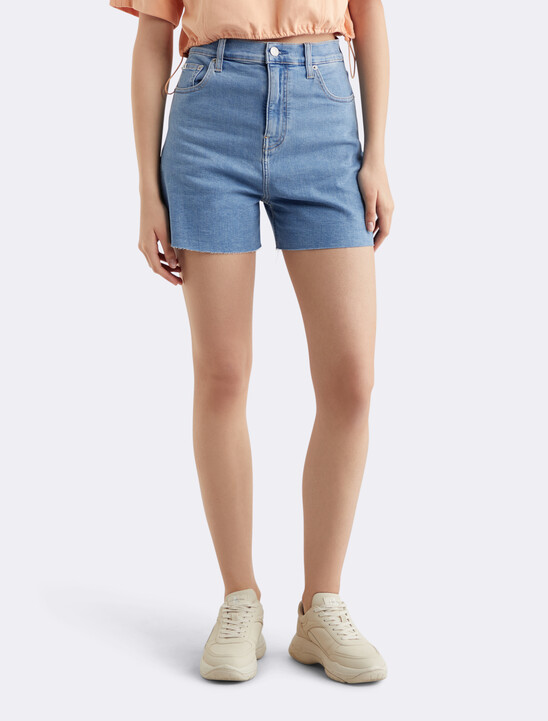 High Rise Relaxed Cooling Denim Shorts
