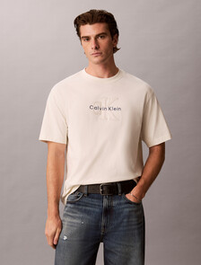Relaxed Logo Appliqu&eacute; T-shirt, Tofu, hi-res