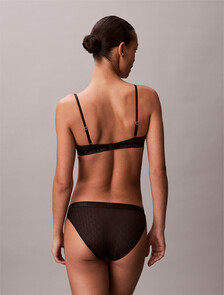 比堅尼三角內褲 - Microfibre Lace, Black, hi-res