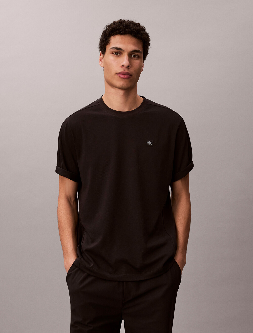 Performance Cotton Blend Gym T-shirt, Black, hi-res