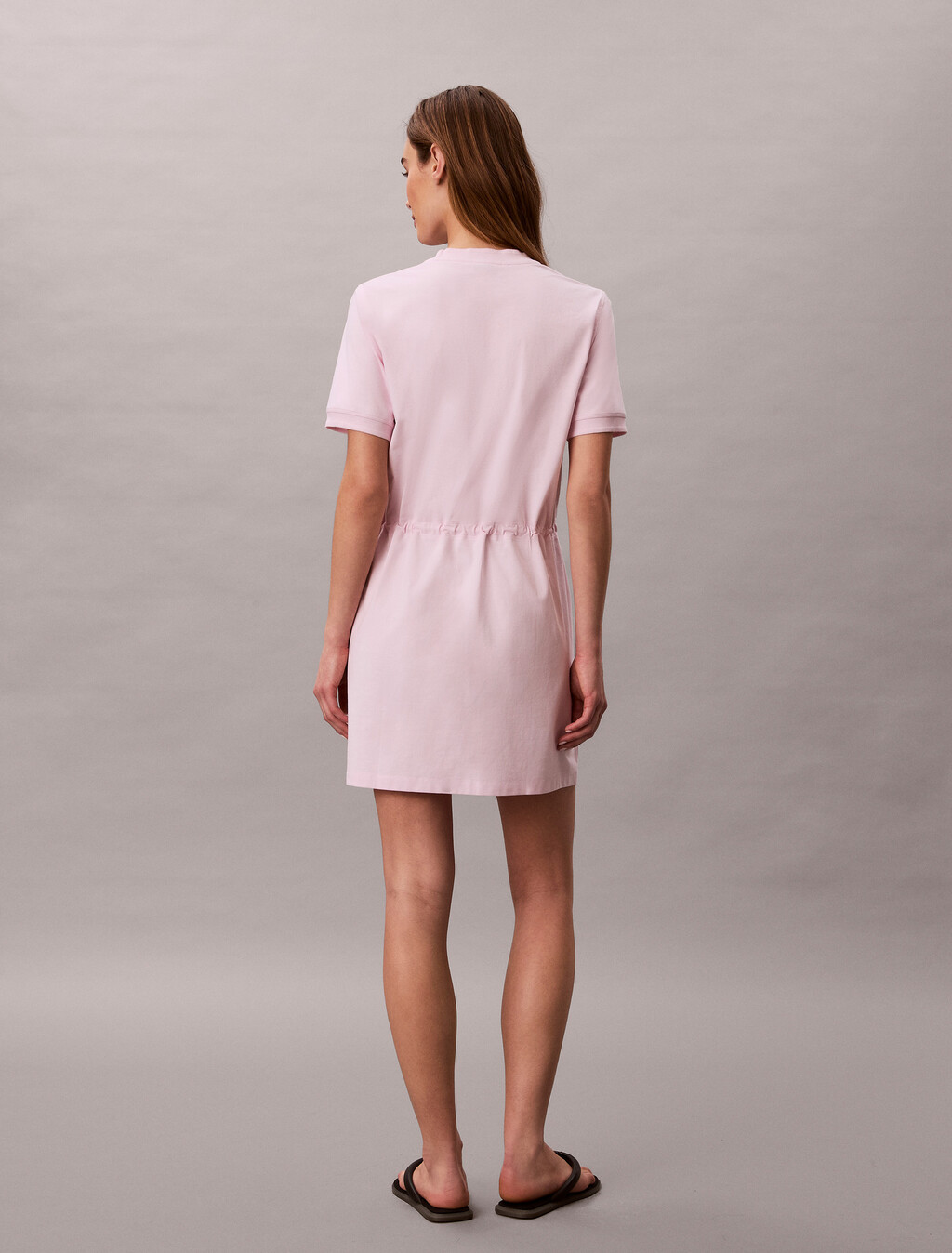 Cooling Tie Waist T-Shirt Dress, Cradle Pink, hi-res