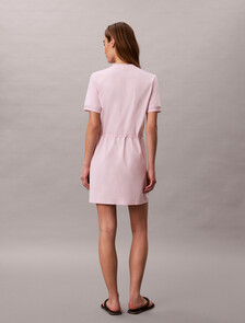 Cooling Tie Waist T-Shirt Dress, Cradle Pink, hi-res
