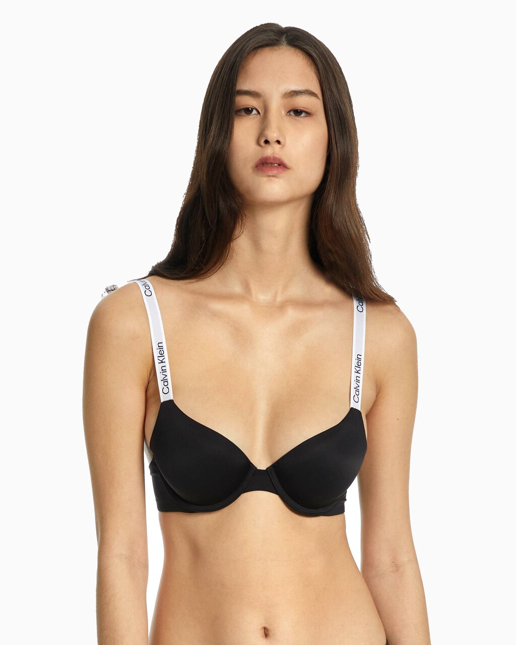 Calvin Klein Womens Tailored Logo Lightly Lined Wirefree Bra