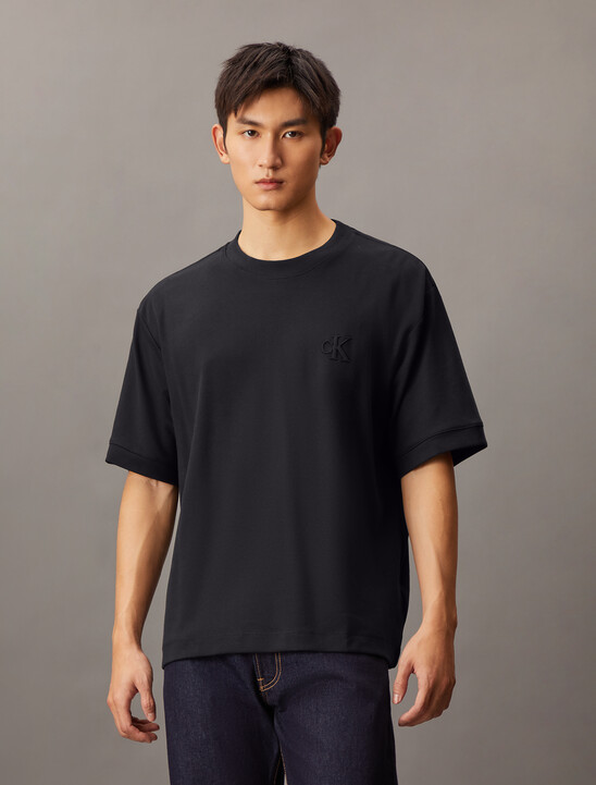 Embossed Monogram Interlock Tee