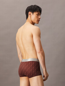 Brushed Microfiber Stretch Low Rise Trunk, 18842 NETTED LOGO+DEEP MINERAL RED, hi-res