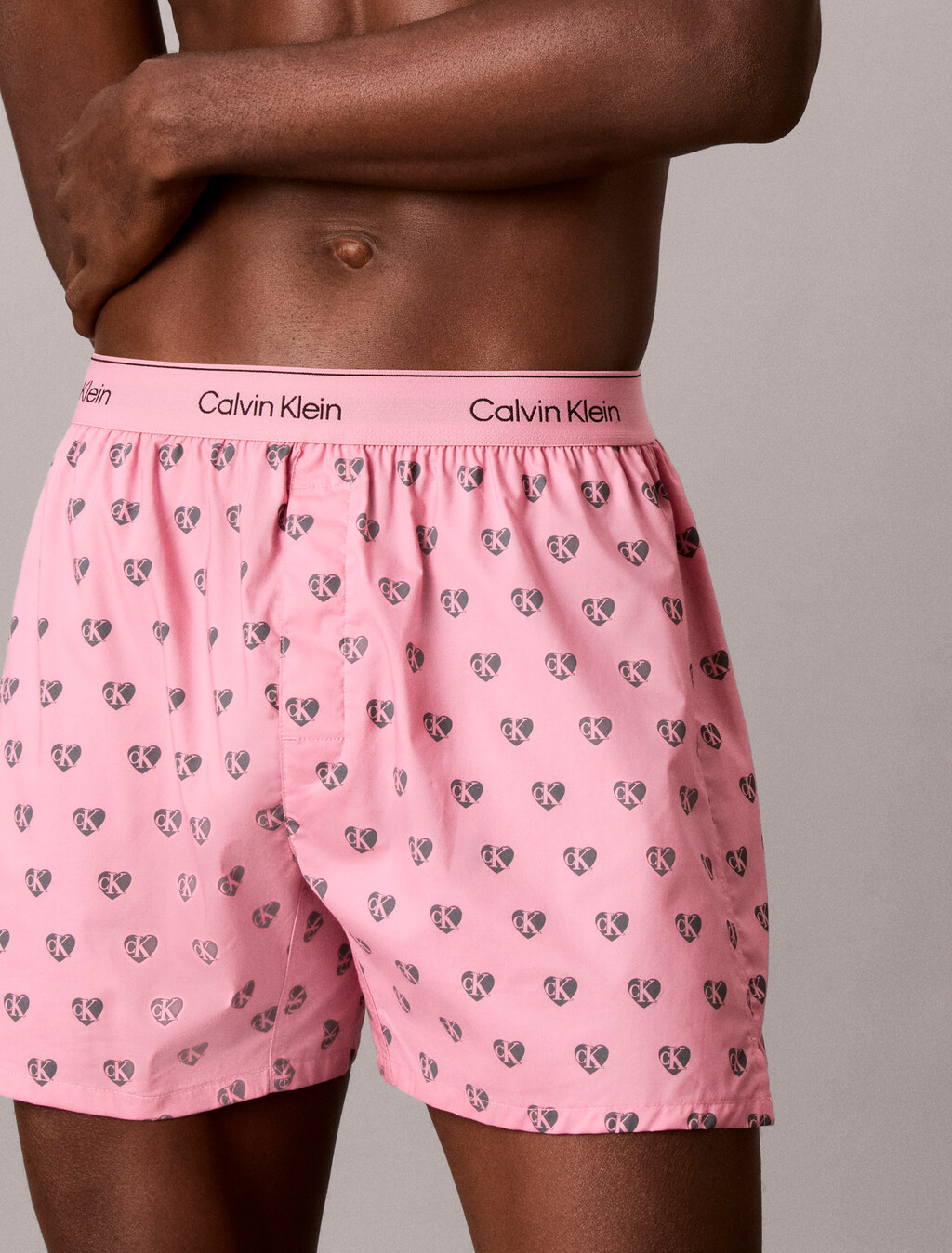 府綢棉經典四角內褲, 21686 Be Mine CK+Calm Pink, hi-res