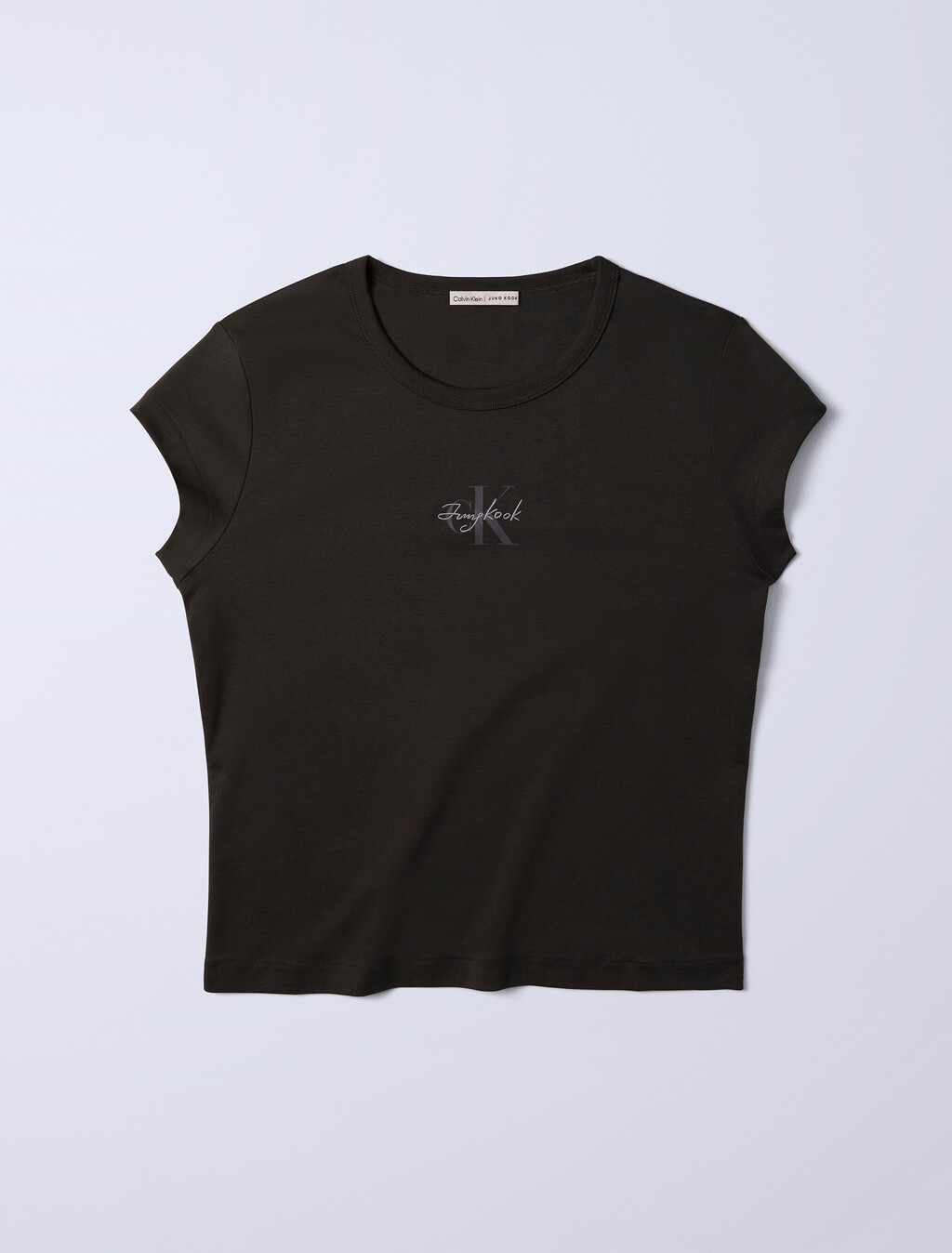 Jung Kook for Calvin Klein Monogram Baby Tee, Peat, hi-res