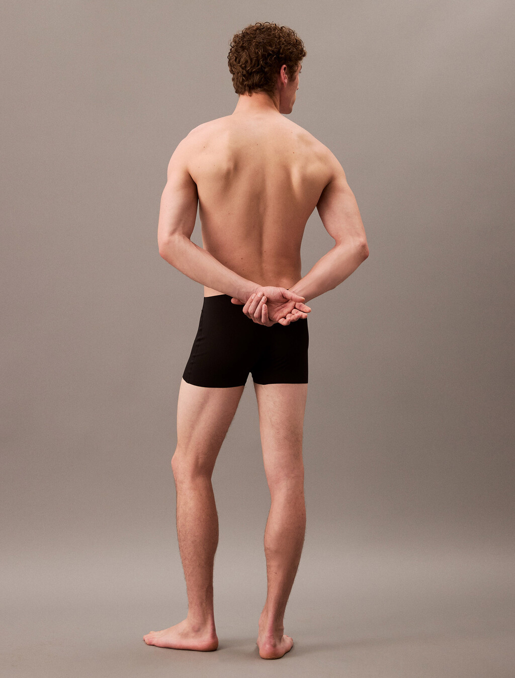 CK Black Bonded Low Rise Trunk, Black, hi-res