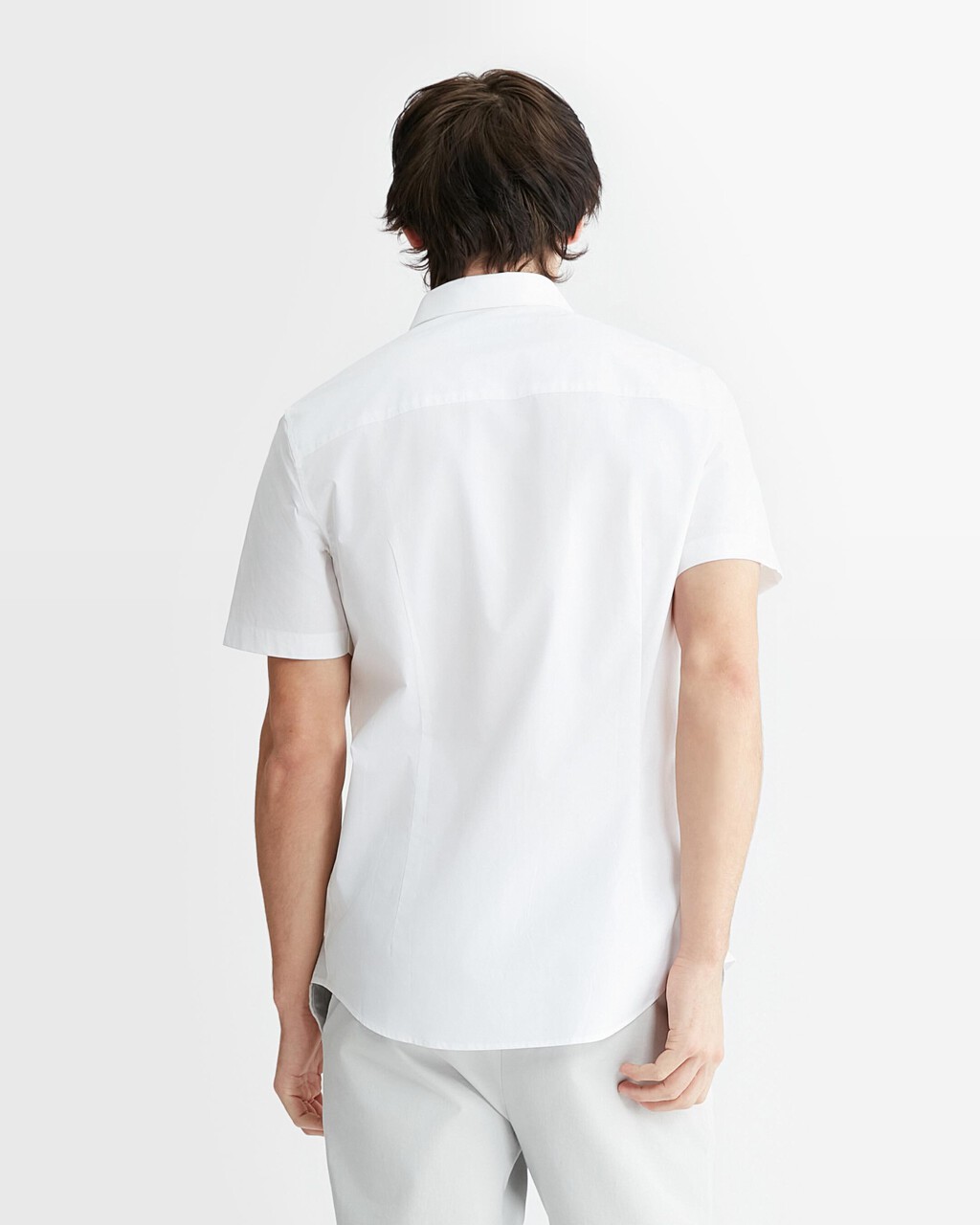 Tonal Monogram Short Sleeve Shirt, BRIGHT WHITE, hi-res