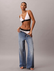 Triangle Bra - Icon Cotton Modal, White, hi-res