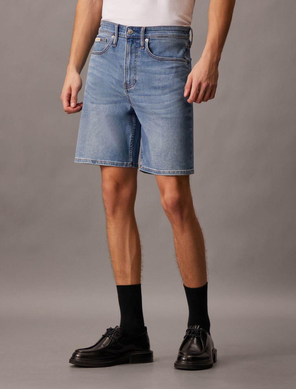 37.5 寬鬆牛仔短褲, Denim Light, hi-res